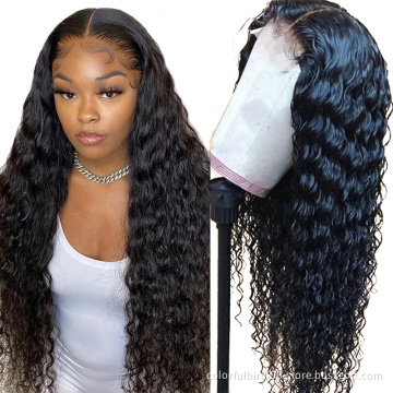 Lace closure Wig Pre Plucked deep Wave 6x6 Lace Frontal Human Hair Wigs 6x6 Lace Closure Wig For Black Women deep